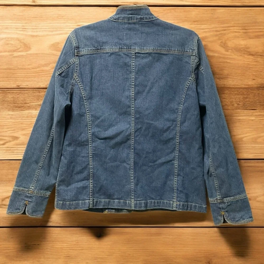 Eddie Bauer Blue Denim Jacket - Picture 2 of 12